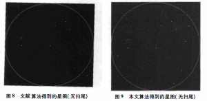 Figure 8 Star map observed by quality algorithm (without sweeping)
Figure 9 Star map observed by the algorithm in this article (without sweeping)